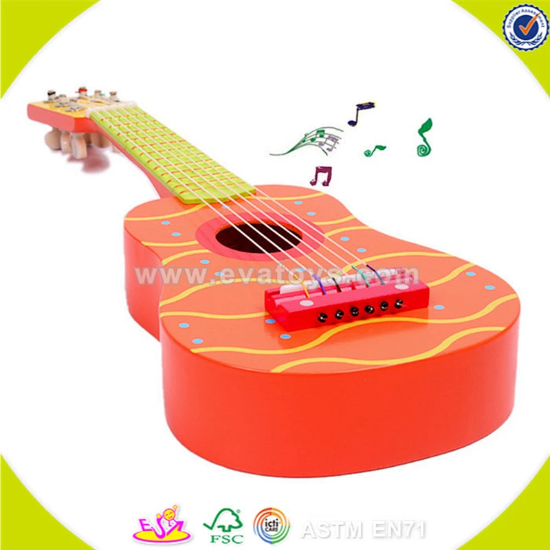 wholesale baby wooden toy guitar high quality kids wooden toy guitar cheap children wooden toy guitar W07H036