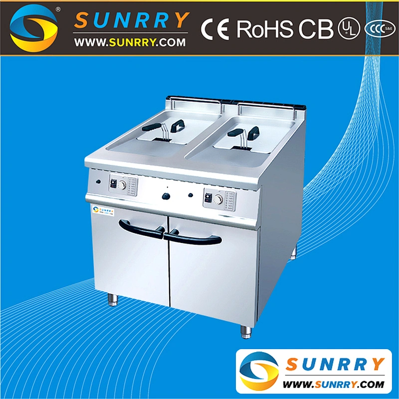Commercial fryers for sale with cabinet 44 liters restaurant equipment for sale (SY-GF900B SUNRRY)