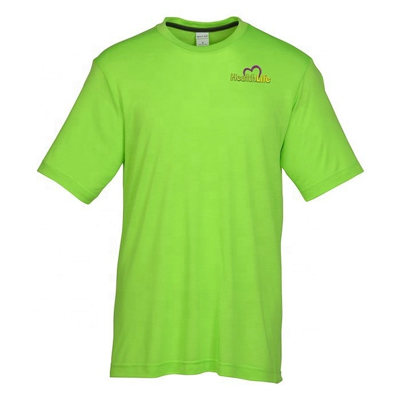 Custom Design Printing Men's 100% Polyester Dry Fit Plain T-shirts