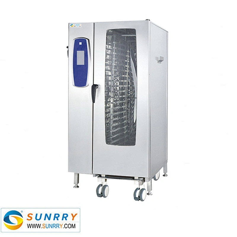 Bakery machines LCD computer control commercial combination oven and combi oven with automatic cleaning system for chicken