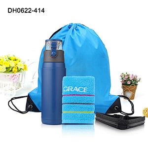Hot Selling Outdoor Sports Bag and Bottle Towel Custom logo Travel Mug High Quality Sports Goods Set