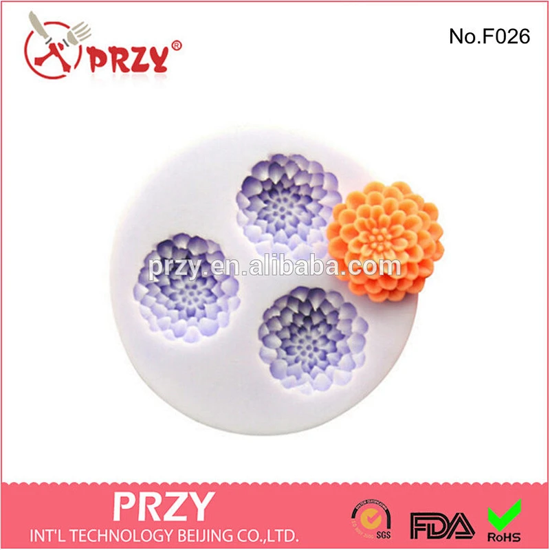 F026 PRZY Silicone cheap cake decorations mold