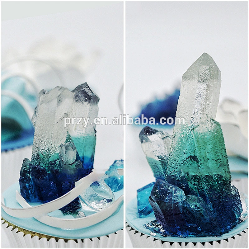 3D Silicone cake mold silicone molds candy mould chocolate moulds crystal icicle 4 shape aroma stone moulds