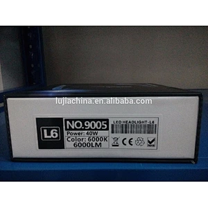 Lujia 2 years warranty L6 40w 6000lm Y22 9005 car led headlight vs c5 G5 T5 C6 COB H4 H7 H11 led automobile motorcycles headlamp