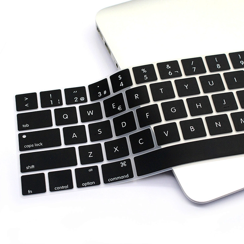 Hot Sale Laptop Silicone Spanish Keyboard Protector custom keyboard skin For macbook pro touch bar 13 15