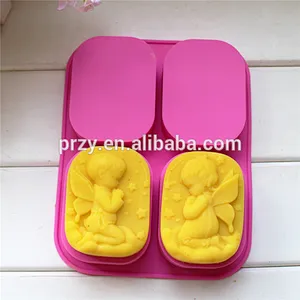PR252 PRZY 2015 Handmade praying angel silicone soap mould