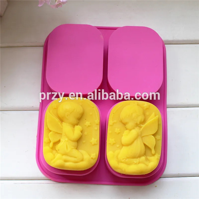 PR252 PRZY 2015 Handmade praying angel silicone soap mould