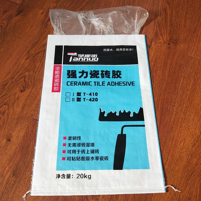 Custom woven bag and lining bag for ceramic tile packaging using 25kg