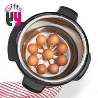 non-stick 9-hole food grade silicone egg steamer mould rack egg tray molds with heat resistant
