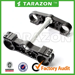 CNC billet adjustable pitbike triple clamp for Honda