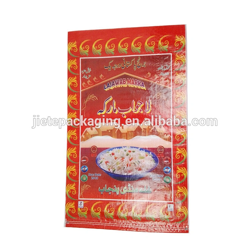 Video, 100% virgin plastic pp woven rice packaging bags design