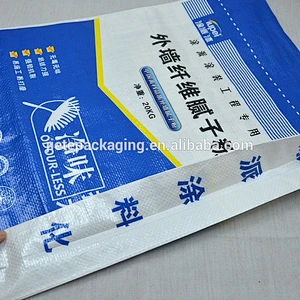 Reach dampproof standard high quality durable plastic pp woven bags for coal putty powder, building glue, tile adhesive, cement