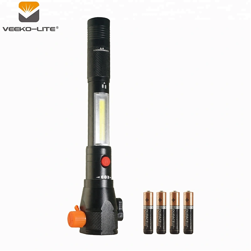 230 Lumens Multifunction Magnetic Work Lights with Emergency Hammer, Screw Driver Set and Belt, Aluminium Flashlight COB Light