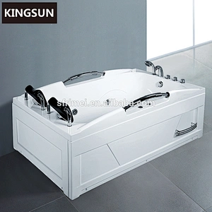Factory Indoor 2 Person Corner Jets Whirlpool Spa Tub Bath