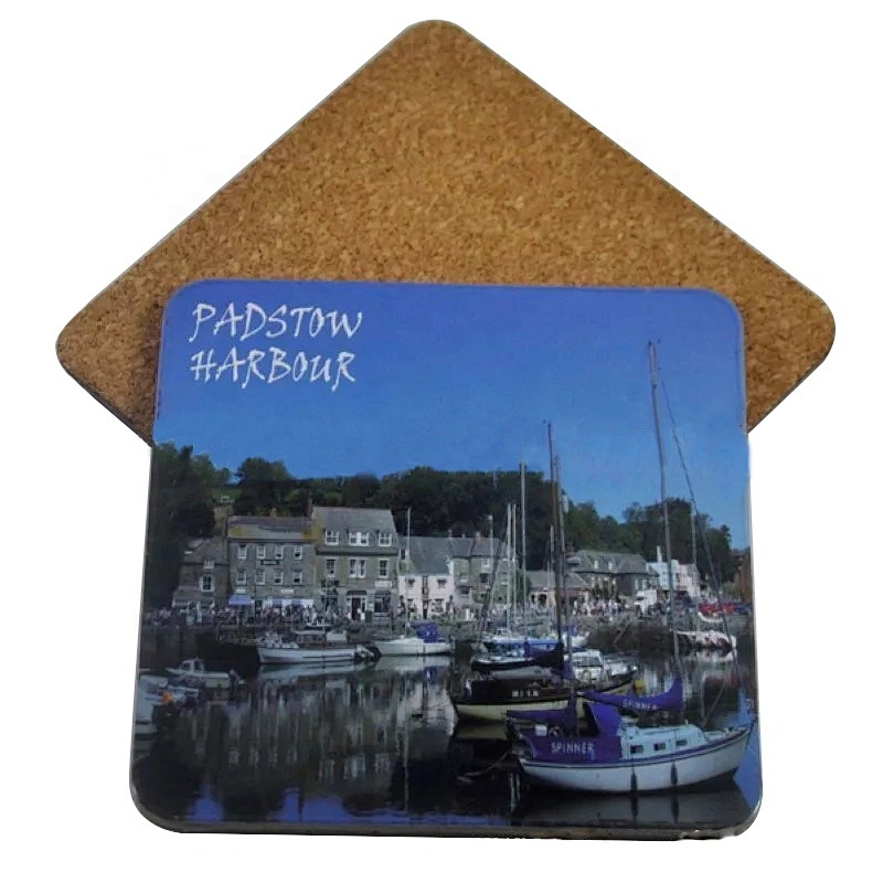 New products Customized MDF cork coasters Coffee drinks coasters promotional wooden coaster