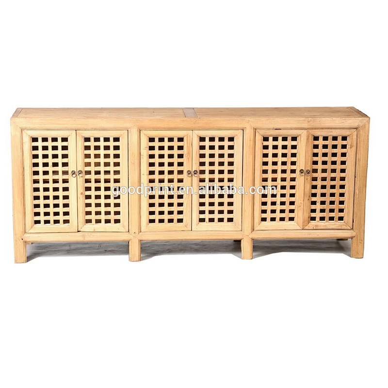 Chinese style living room cabinet,antique white wash solid wood cabinet,wooden sideboard