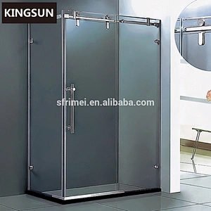 Rectangular bath steam glass shower enclosure with shower cabin
