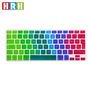Waterproof Colored Silicone laptop turkish keyboard Skin keyboard protector for Macbook Air 13