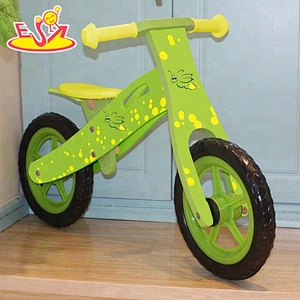 High quality girls pink wooden balance bike for 3 year old W16C126