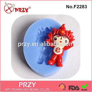 PRZY F2283 New Design fondant food grade custom silicone molds for cake