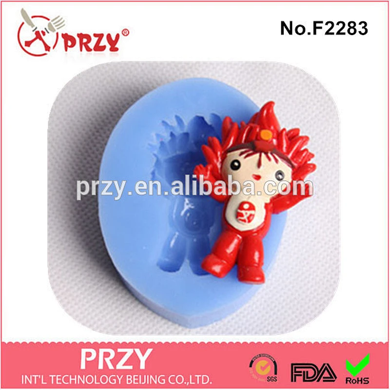 PRZY F2283 New Design fondant food grade custom silicone molds for cake