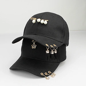 Metallic Fashion Rivet Hip Hop Adjustable Baseball dad Cap