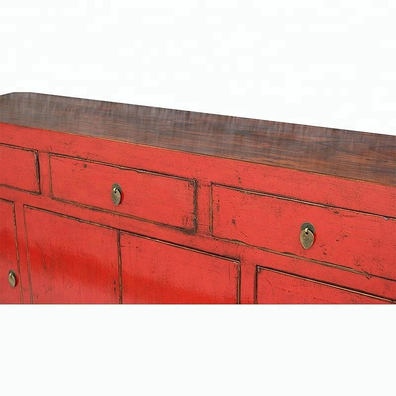 oriental chinese antique reclaimed lacquered wooden furniture