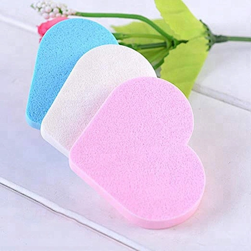Cheap New Style Heart Shaped Cosmetic Makeup Sponge Tool Compact Powder Puff For Promotion