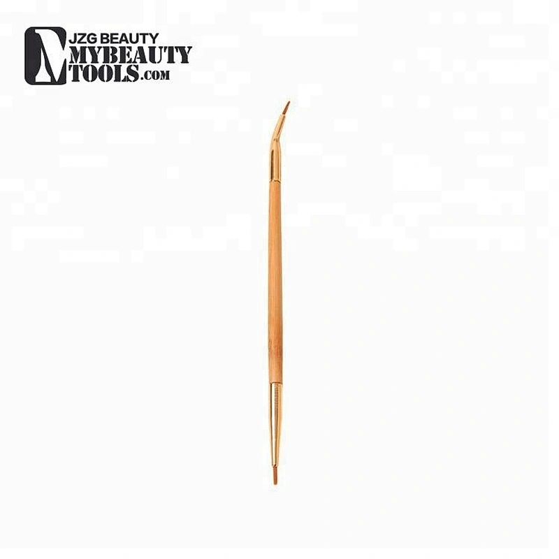 Makeup bent double ended angle lip eyeliner brush
