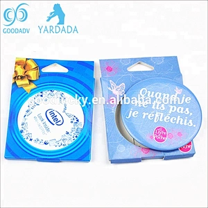 Factory wholesale girls decorative mirror compact pocket makeup mirror