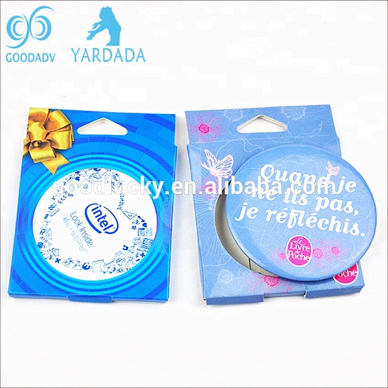 Factory wholesale girls decorative mirror compact pocket makeup mirror