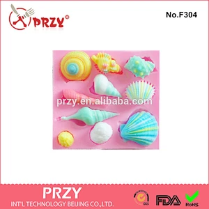 Cake decorating seashells silicone mould for fondant