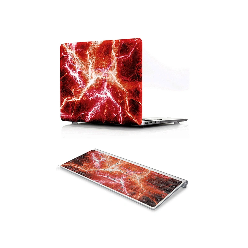 2 in1 Sky Pattern PC Hard Case and Silicone Keyboard Cover for Mac Pro13