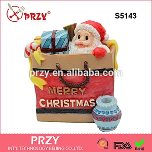 S5143 Christmas gift 3d silicone soap mold Santa Claus mold for soap