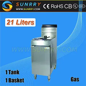 henny penny and stainless steel 21L gas chicken pressure deep fryer