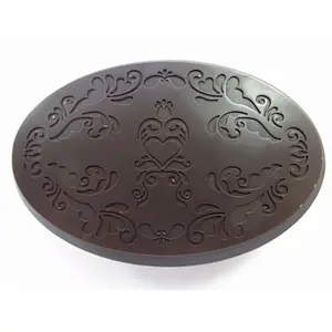 QT0060 Oval shape stamp handmade soap mold chocolate silicone mold przy