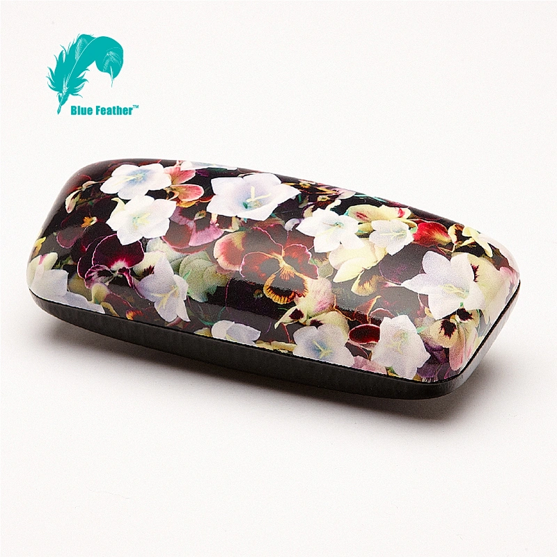 Customized Hard Glasses Case with Multicolor Floral Patterns for Ladies