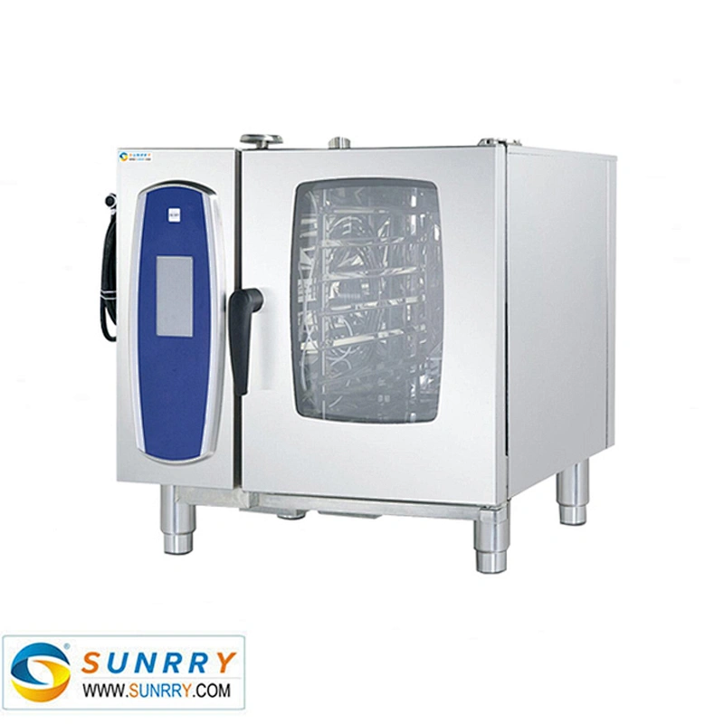 High quality LCD computer control 6-tray electric rational combi oven with automatic cleaning system
