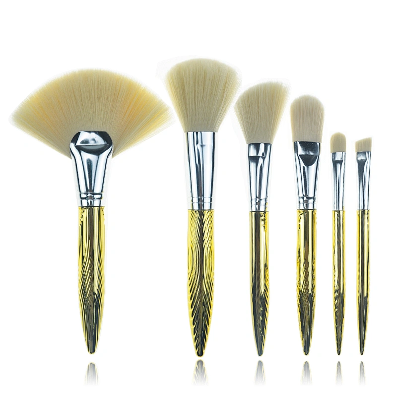 Soft Hair Private Label Foundation Eye Face Cosmetics 5pcs Makeup Brush Set