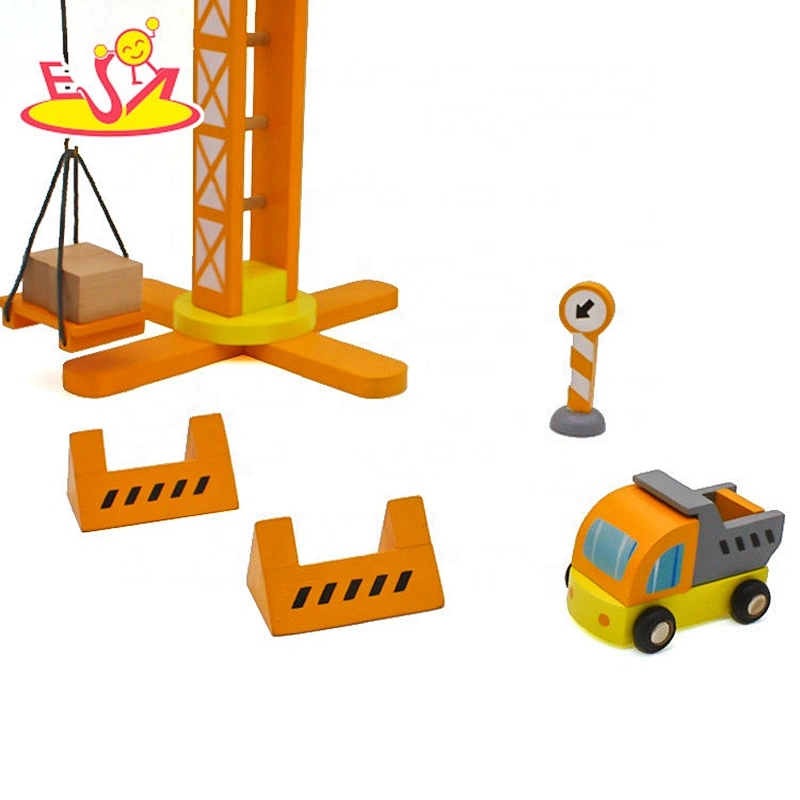 Top fashion educational wooden toy crane for children W04B072