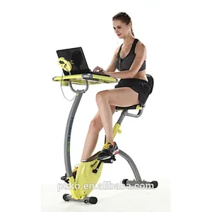 indoor fitness exercise bike cycle magnetic exercise bike with laptop desk