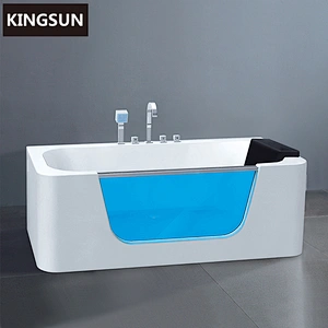 K-8941 Corner bathtub Acrylic Rectangle Whirlpool Jets Spa Bath Free Standing Bathtub K-8941