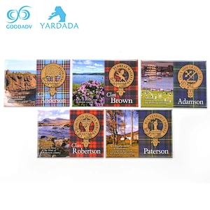 Wholesale Tourist Souvenir Custom Pattern Tinplate fridge magnet