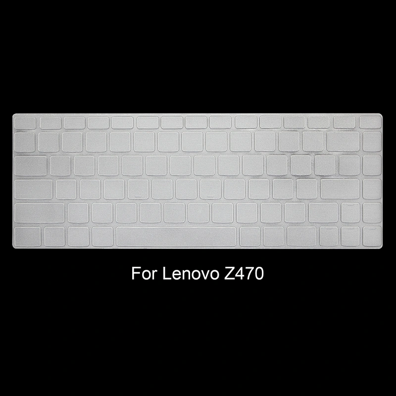 TPU Keyboard Protector Cover Skin transparent laptop skin pack for lenovo laptop Z470 keyboard protector