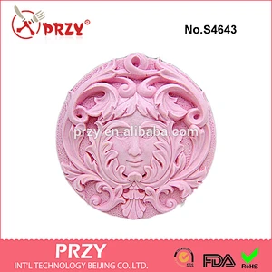 S4643 Nymph Rosette mold for soap 2D soap mold food grade silicone mold for soap