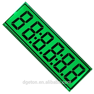 custom 6 digit segment LCD screen display OEM factory