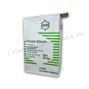 Customized design printing Multilayer kraft paper white kraft paper wheat bread flour packaging bags/sack 25kg