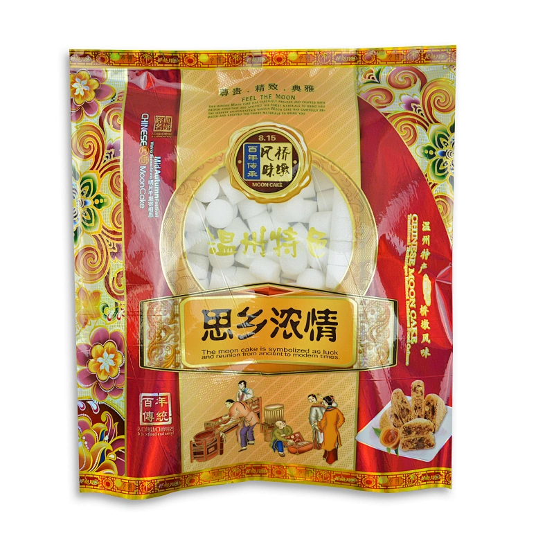 China moon cake foil film ldpe and hdpe plastic food packaging medium sealing bag