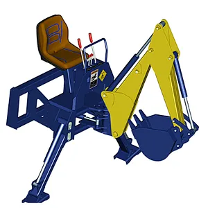 IFT300 skid steer loader attachments 3 point backhoe with bucket for sale