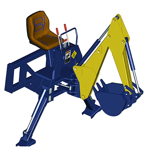 IFT300 skid steer loader attachments 3 point backhoe with bucket for sale